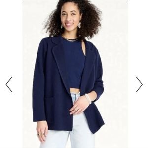 J. Crew Sophie Sweater Blazer Navy Small